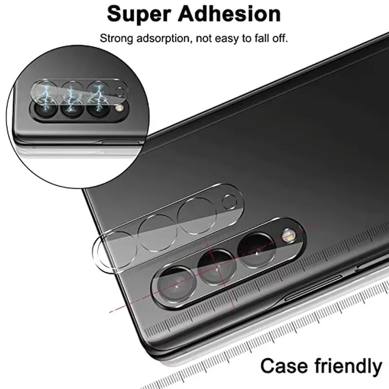 Samsung Galaxy Z Fold 7 6 5 4 Ultra HD Kamera Schutzfolie aus gehärtetem Glas, transparent, 1-3 Stück - Bild 6