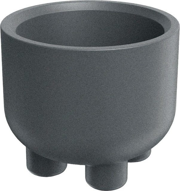 Prosperplast Blumentopf Molta Round Foot in Granit, Durchmesser: 40 cm, Höhe: 33 cm - Bild 1