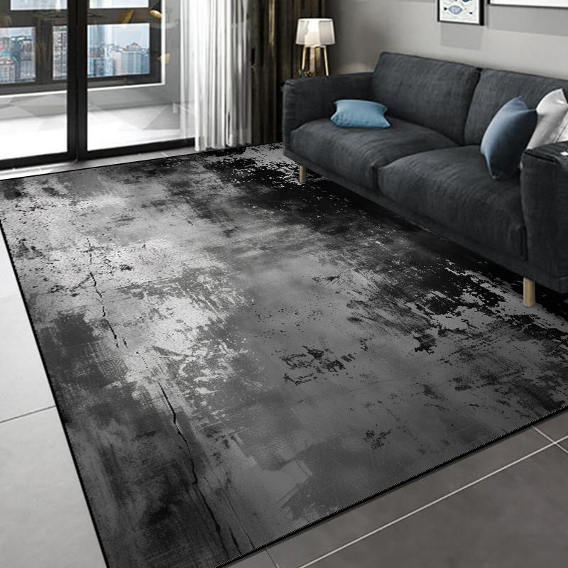 Moderner abstrakter Teppich von Karpetti in Lila, rutschfest und waschbar, B/T: 60 x 90 cm - Bild 3