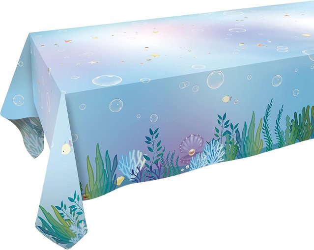 Rechteckige Tischdecke Unter dem Meer von JMG Household Supplies in Blau, B/T/H: 100 x 160 cm - Bild 1