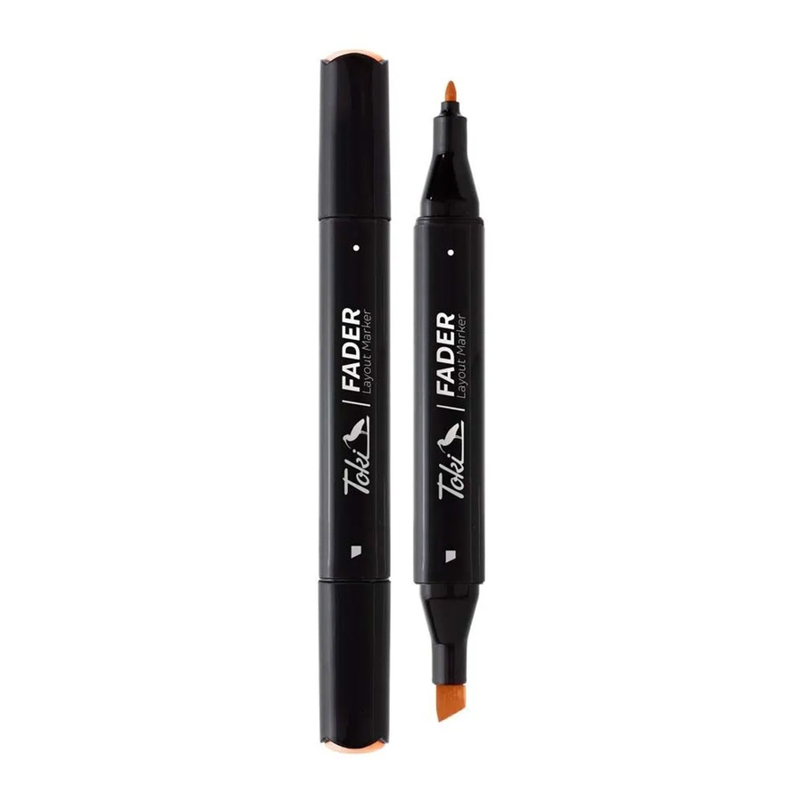 Toki Marker Fader Permanentmarker mit Keilspitze in 66 Farben Apricot - Bild 2