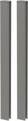 Biohort Eckprofil DaVinci in quarzgrau-metallic, B/H/T: 3,9 x 91 x 7,2 cm - Bild 1