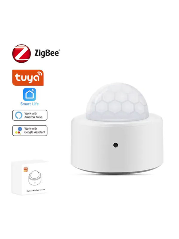 Tuya Zigbee Smart PIR-Bewegungssensor in Weiß, kabelloser Infrarot-Körperdetektor zur Bewegungserkennung für Smart Life und Sicherheitsalarme - Bild 5