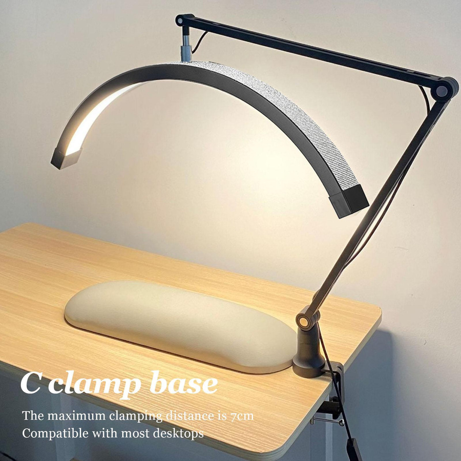 Tomshine LED Halbmondlicht Schwarz, 20 Zoll dimmbares Desktop-Fülllicht mit einstellbarer Farbtemperatur - Bild 3