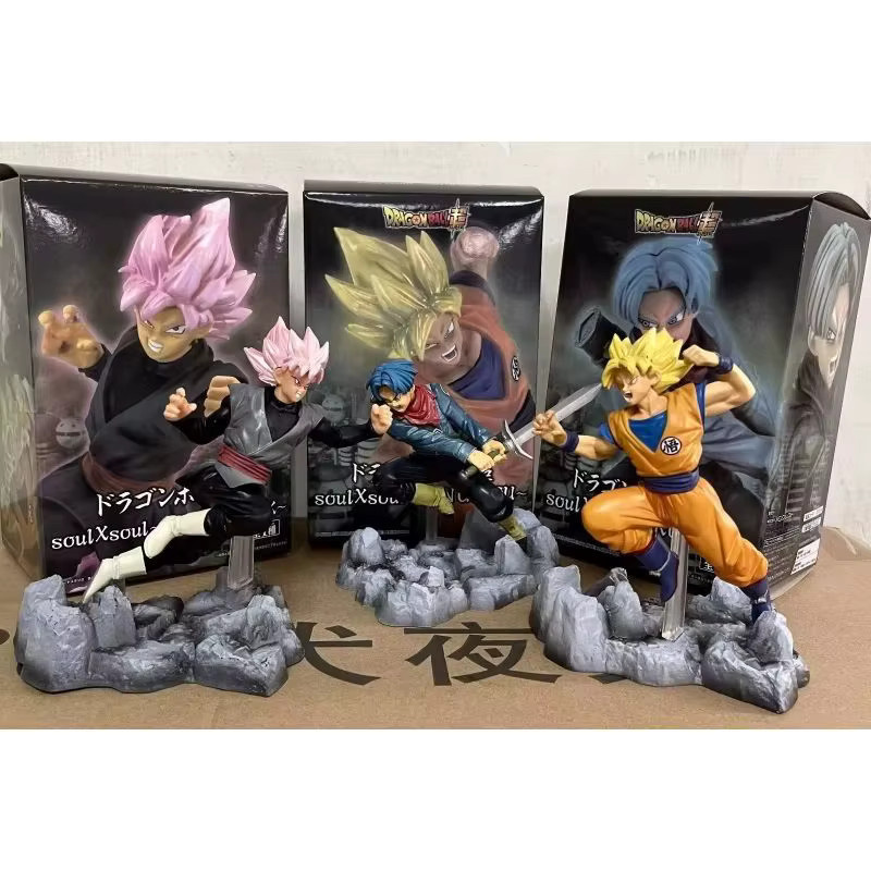 Bandai Dragon Ball Super Soul Super Saiyajin Goku Trunks, Anime Modell Figur, Schwarz - Bild 1
