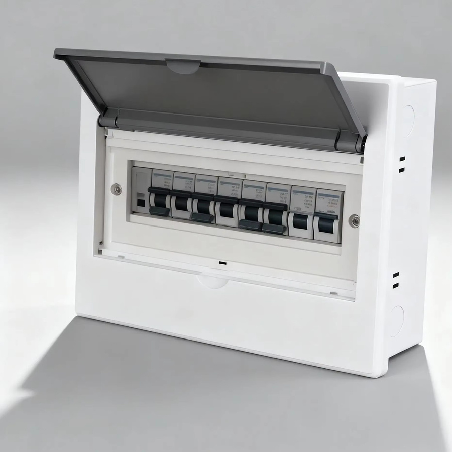 DONGYI HT-Serie Elektrisch verstellbarer Verteilerkasten aus Edelstahl für den Innenbereich, 4–6 Wege, Silber/Weiß - Bild 3