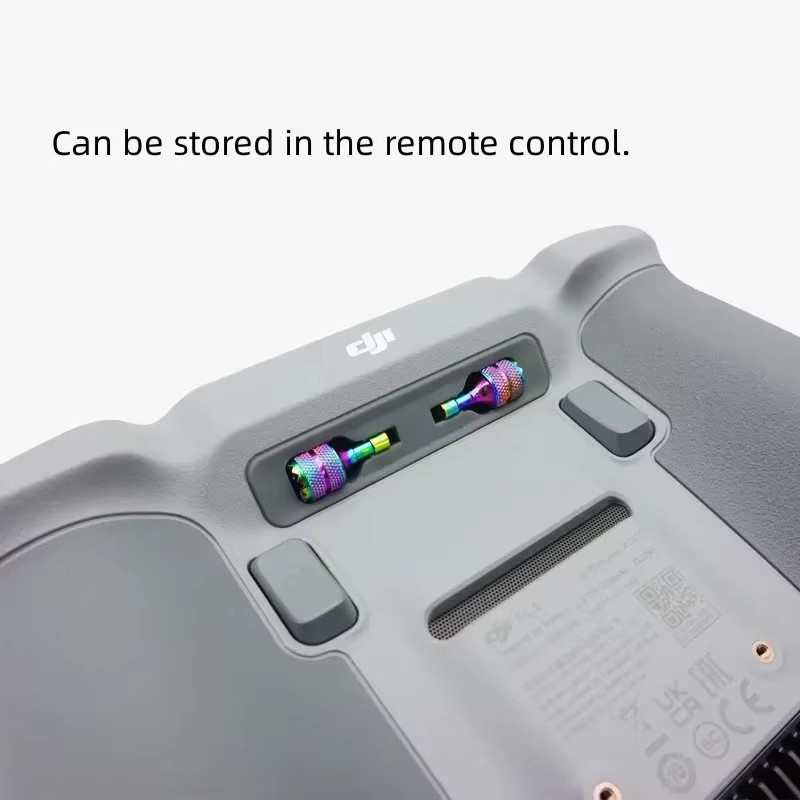 2 Stück Joysticks für DJI RC und RC 2 Fernbedienung in Rot und Multicolour für Mini 4 Pro, Air 3, Mini 3, Mini 3 Pro und Mavic 3 Pro Drohnen-Zubehör - Bild 3