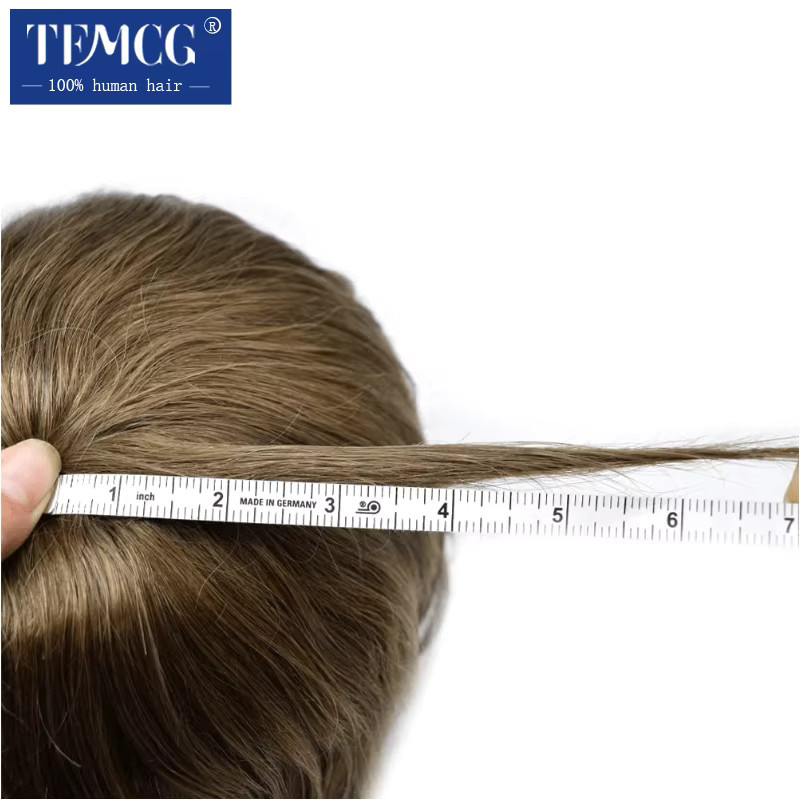 Haarprothese für Herren, Echthaar Injektions-Haarsystem, 0,12-0,14 mm - Bild 3