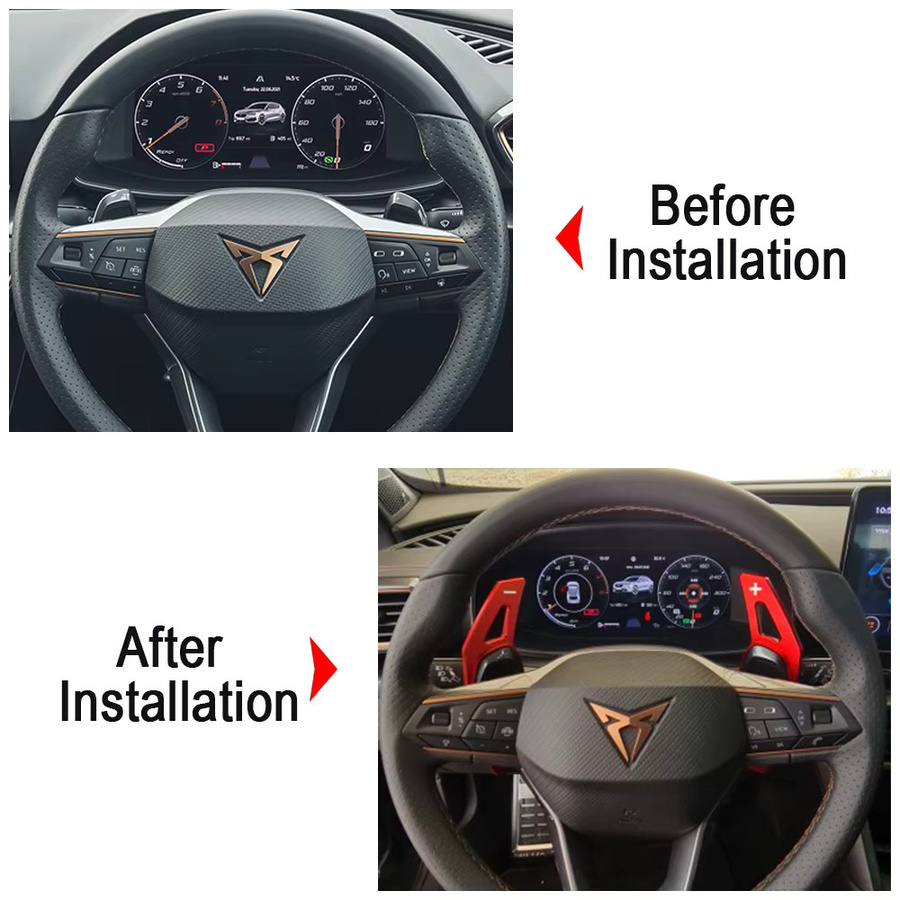 Beinuli Lenkradschaltpaddel Verlängerung für Cupra Ateca Formentor VZ5 Leon 2021-2025 in Bronze - Bild 3