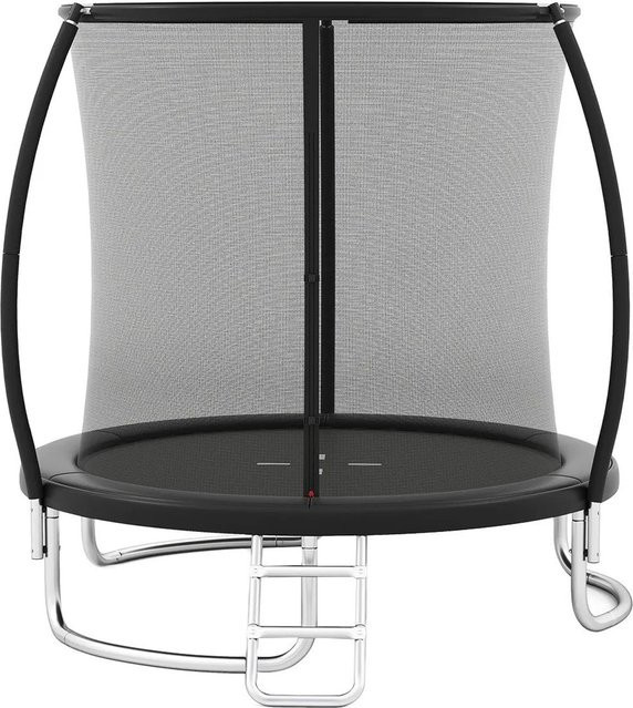 Costway Trampolin Outdoor Ø244 cm mit Metallrahmen Schwarz ab 3+ Jahre - Bild 1
