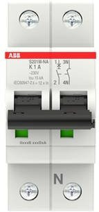 ABB S201M-K1NA Leitungsschutzschalter 1A 400V grau 2CDS271103R0217 - Bild 1