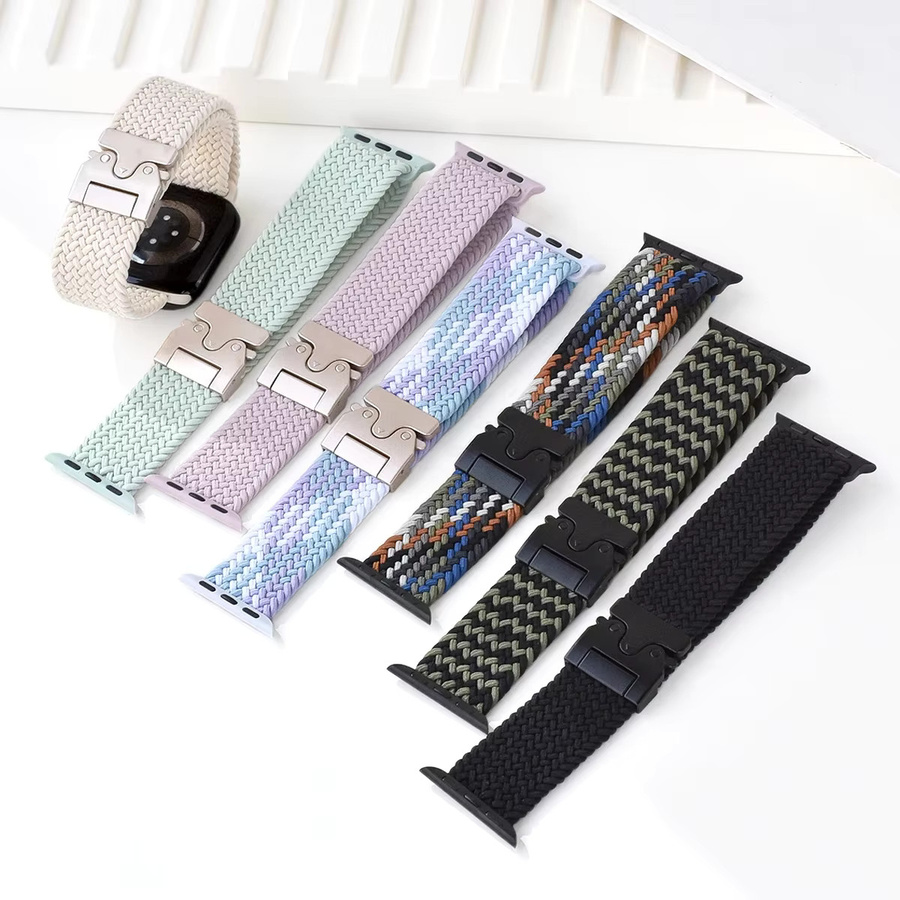 Cor Nylonarmband, Weiß, Geflochtenes Armband für Apple Watch - Bild 2