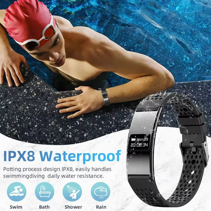 LIGE Smart Armband Fitness Tracker in Schwarz mit Herzfrequenz- und Schlafmonitor für Android und iOS, Unisex - Bild 4