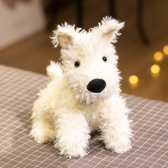 Flauschiges West Highland White Terrier Plüsch Spielzeug, Weiß - Bild 1