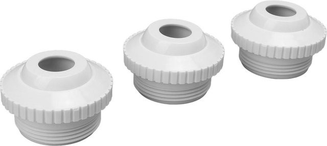 3er-Set Lixada Schwimmbad Jet Düsen aus PVC mit 1,5 Zoll Innengewinde in Weiß - Bild 1