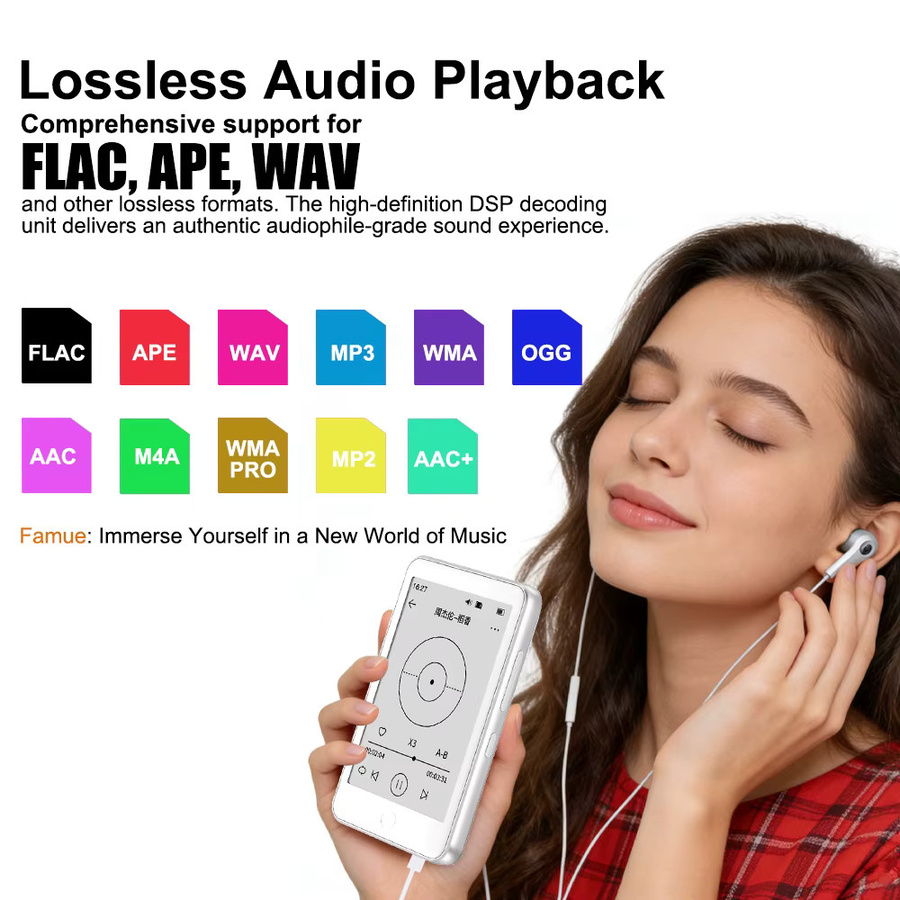 2026nem E-Ink E-Book-Reader und MP3-Player mit Bluetooth, 64 GB, Augenschonend mit Hintergrundbeleuchtung und Blaulichtfilter - Bild 4