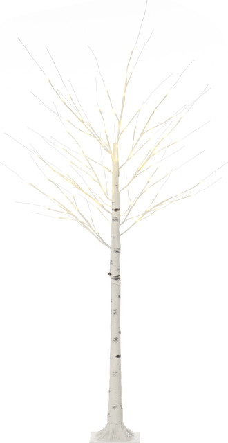 HOMCOM Kunstbirke mit LED-Beleuchtung in Warmweiß, Höhe: 180 cm - Bild 1