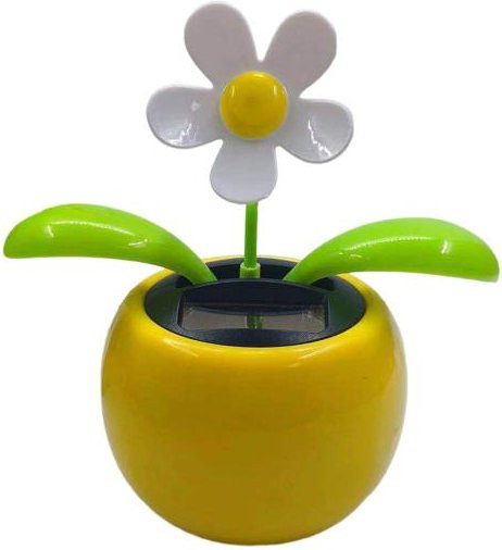 Solarbetriebenes Auto-Ornament von xiekeying mit tanzender Blume in Multicolour als lustige Dekoration für das Armaturenbrett - Bild 1