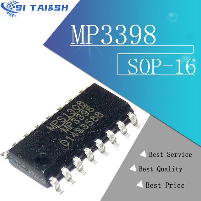 Si Tai&SH 5er Set MP3398 MP3398A MP3398AGF-ZTR MP3398GS-LF-Z SOP-16 in Schwarz - Bild 1