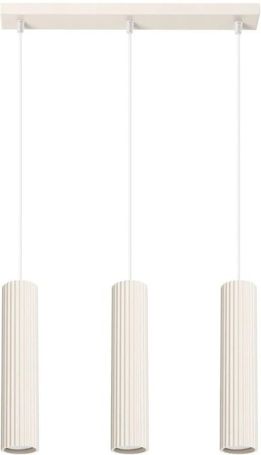 Moderne Hängelampe Licht-Erlebnisse aus Aluminium in Beige, höhenverstellbar, GU10, Breite: 45 cm - Bild 1