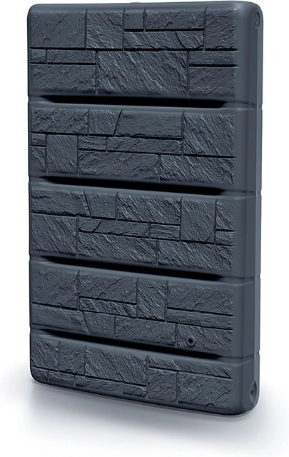 Waterform Regentonne Wall Stone 400 in Anthrazit mit Steindekor - Bild 1