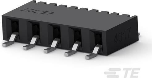 TE Connectivity Einbau-Buchsenleiste Standard 2307725-5 Schwarz aus Kunststoff - Bild 1