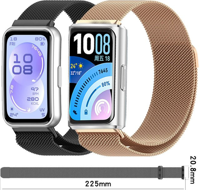 Huawei Uhrenarmband Milanaise, Schwarz, Unisex - Bild 1