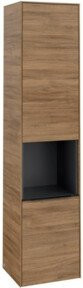 V&B Hochschrank Subway 3.0 in Schwarz mit 2 Türen und 1 offenes Fach, B/T/H: 40 x 36,2 x 171 cm - Bild 1