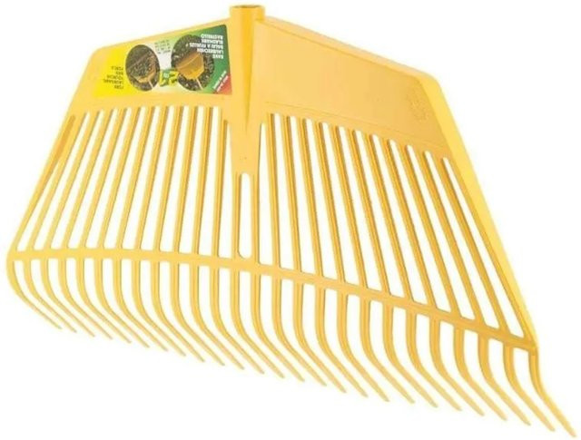 Galaflor Laubrechen mit Laubhand aus Kunststoff, 26 Zinken, Feststehend, Höhe: 60 cm - Bild 1