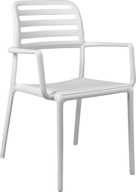Nardi Costa Armlehnstuhl in Weiß matt für den Garten - Bild 1