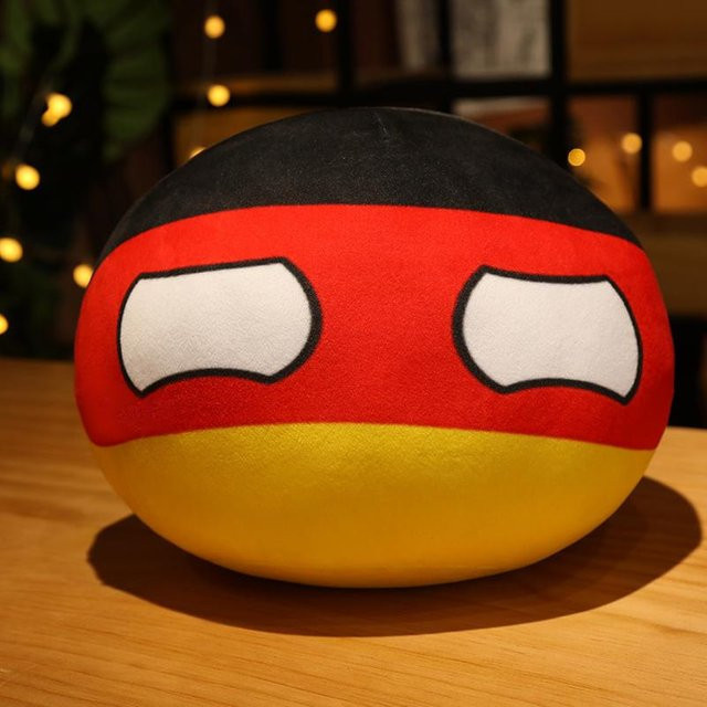 Polandball Länderball Kuscheltier, Stoff-Länderball Spielzeug, 10cm, ab 14 Jahren - Bild 1