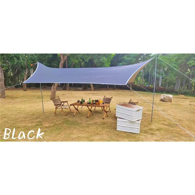 Sechseckige Outdoor-Plane von HIDE WALKER in Grün als wasserdichter Sonnenschutz für Camping und Picknick, B/T: 3 x 4 m - Bild 4