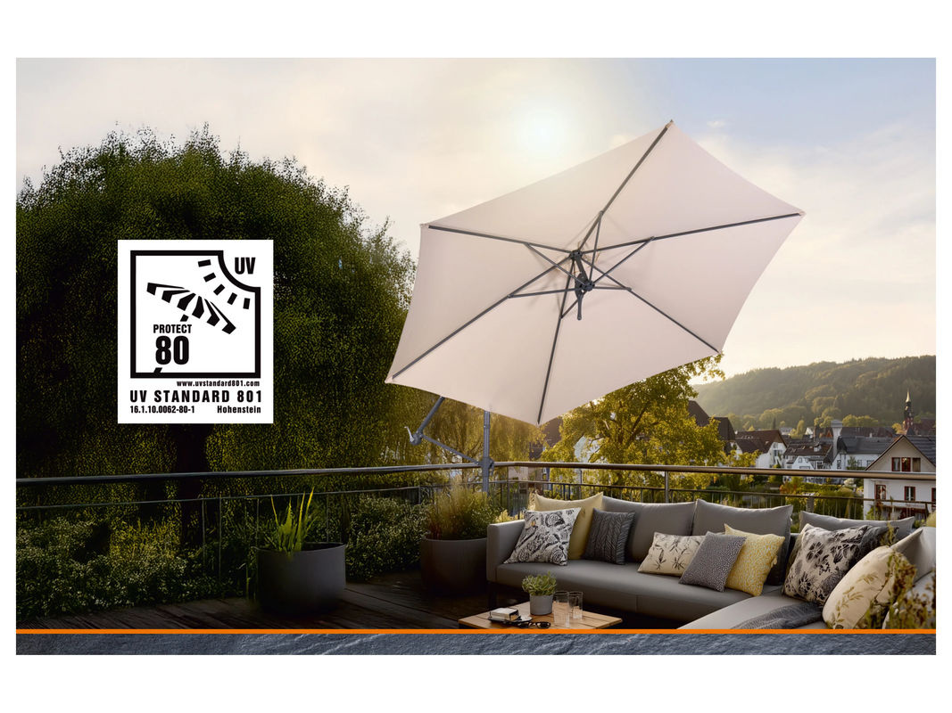 SCHNEIDER Palmera 300 Sonnenschirm in Mocca aus Aluminium und Polyester - Bild 2