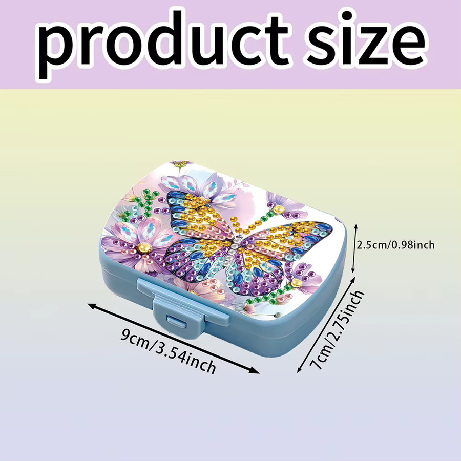 ATUOTIN Vitamin-Organizer-Box mit mehreren Fächern, sechsfach unterteilt, Multicolour - Bild 3