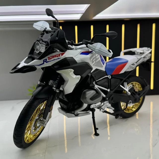 WELLY BMW R1250 GS Wasservogel Abenteuer, Modell Motorrad, 1:9, Metall, Weiß - Bild 1