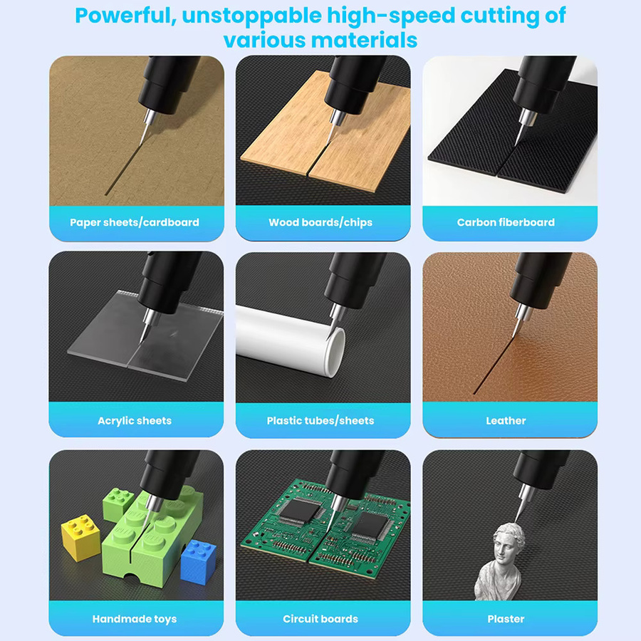 Airepair FS-S1 Ultraschall-Schneidemesser und Gravurwerkzeug für PVC und Holz ohne Batterie - Bild 5