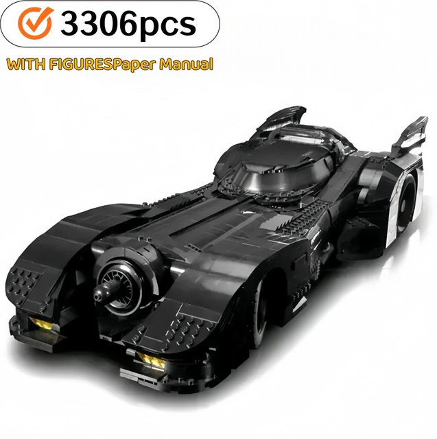 JIERAN Batmobile Baukasten, Superauto-Modell, 3306 Teile - Bild 1
