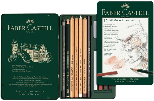 Faber Castell Pitt Monochrome Zeichenset in Schwarz und Multicolour - Bild 1
