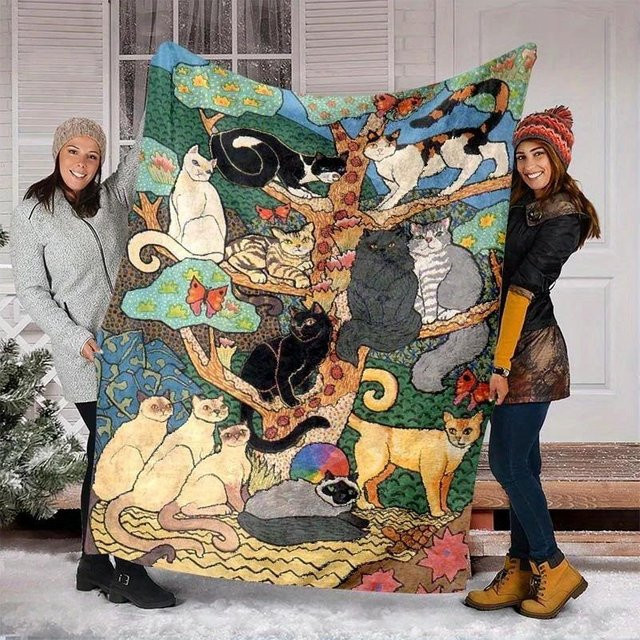 Verdickte Flanelldecke für Klimaanlagen und Nickerchen, B/B: 150 x 200 cm - Bild 1