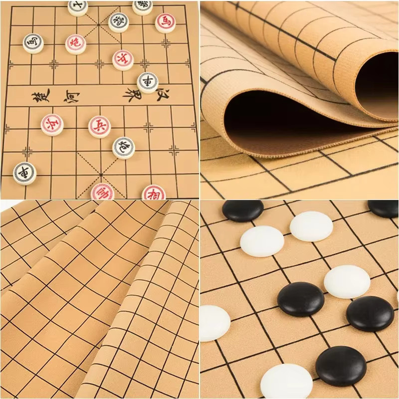 Ninth World Weiqi Schachbrett, Go-Spiel, Kunstleder - Bild 2