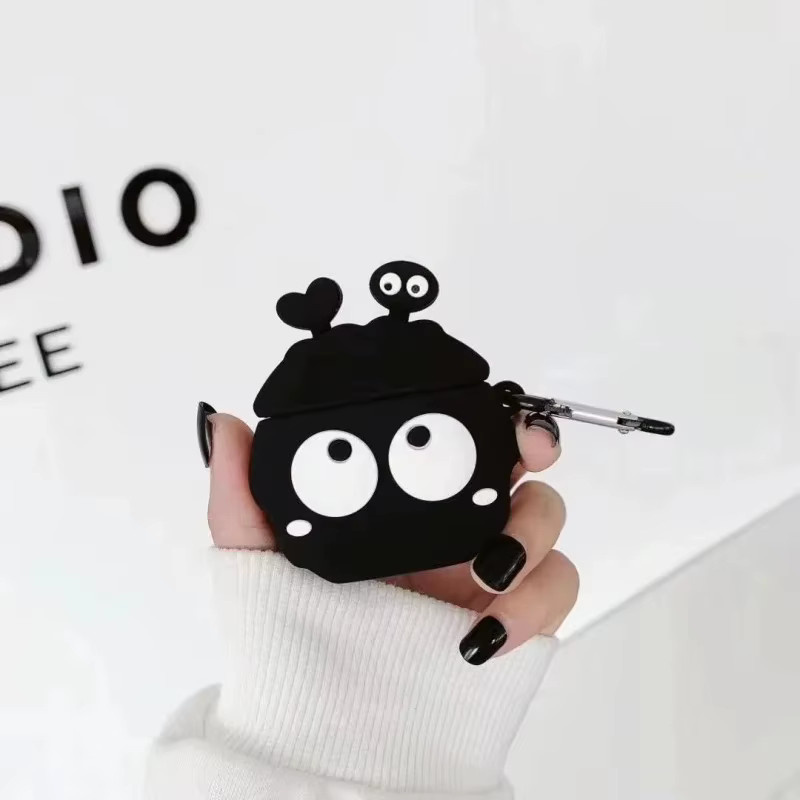Niedrige Silikon-Schutzhülle für Apple AirPods Generation 1 2 3 4 und AirPods Pro 2 in Schwarz - Bild 5