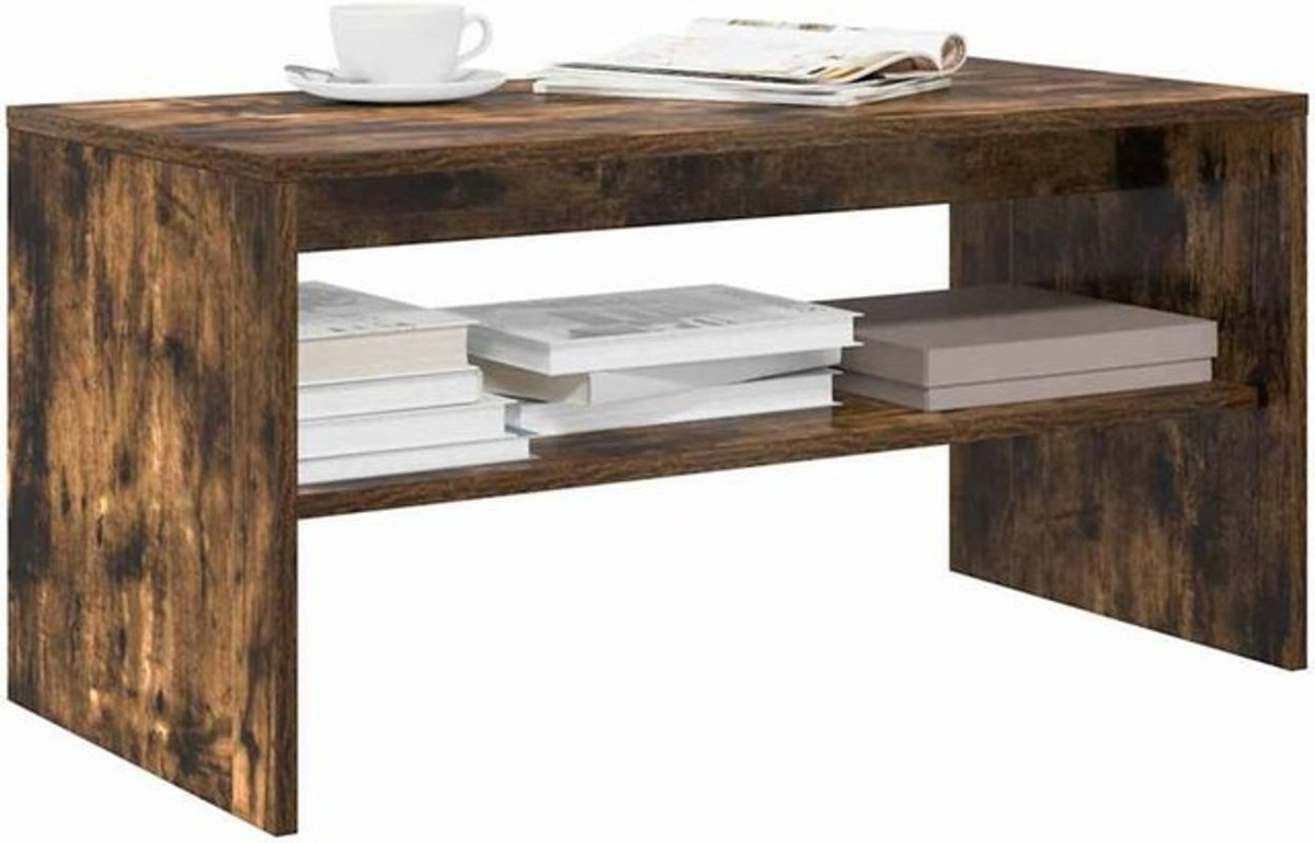 Vidaxl TV-Schrank aus Holzwerkstoff in Räuchereiche, Grau und Braun, Industrial Design, B/T/H: 80 x 40 x 40 cm - Bild 1