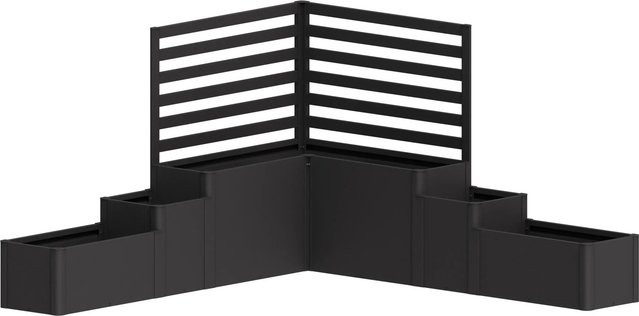 Biohort Pflanzkasten DaVinci Dunkelgrau-Metallic B/H/T: 299,5 x 168 x 299,5 cm - Bild 1