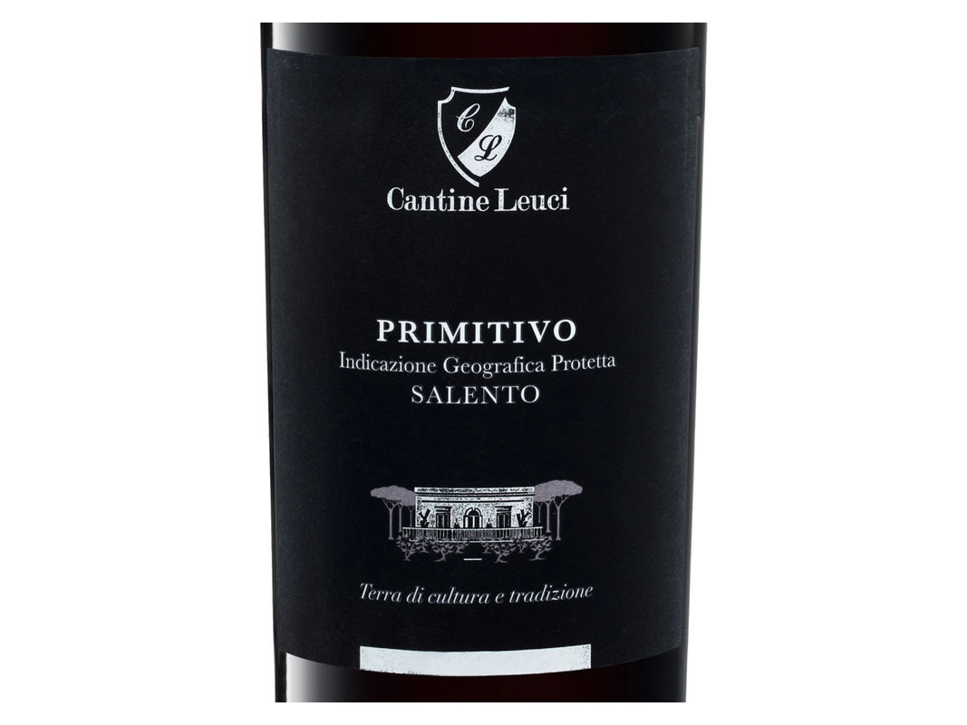 Cantine Leuci Primitivo Salento IGP trocken koscher Rotwein 2022 0,75 l - Bild 2