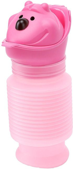 GoolRC Kinder Auto Urinal Pinkelflasche Rosa, faltbar und auslaufsicher für unterwegs - Bild 1