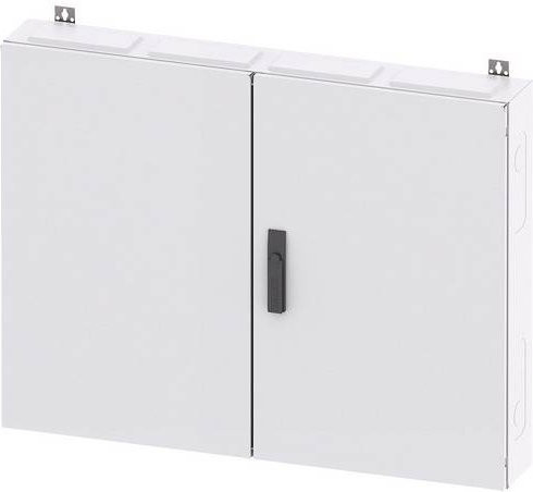 Siemens Wandschrank Verteilung in Stahl Grau B: 105 cm, H: 80 cm, T: 14 cm - Bild 1