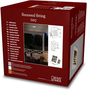 Konstsmide Deckenleuchte für den Garten in Silber, modern, dimmbar, aus Edelstahl und Aluminium, E27, 75 W - Bild 1