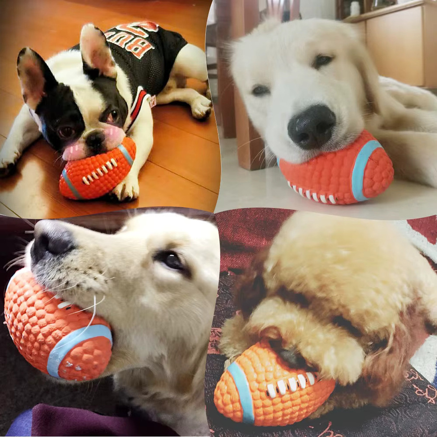 Hoopet Hund Spielzeug Bälle, Quietschen, Tennis, Fußball, Zahnreinigung - Bild 5