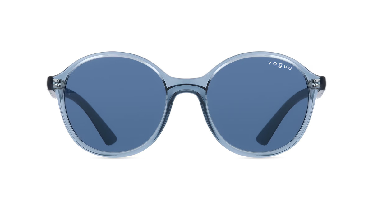 Vogue VJ2018 Sonnenbrille, Vollrand, Rund, Kunststoff, Unisex, blau - Bild 1