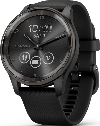 Garmin Smartwatch, Vivomove Trend, 40 mm, Schwarz, Silikon, Unisex - Bild 1